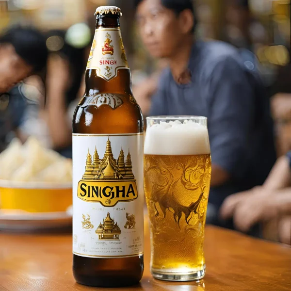 thailändische Flasche Singha Bier