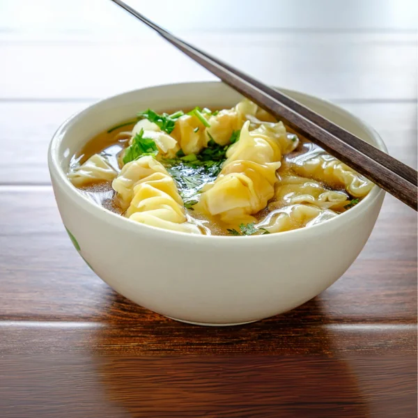 Gio Naam เกี๊ยวน้ำ Wantan-Suppe mit gehackter Fleischfüllung